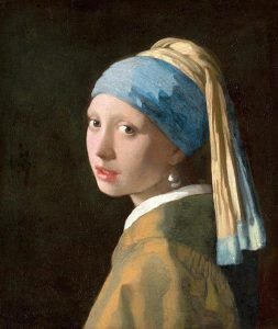 Girl with a pearl earring by Johannes Vermeer